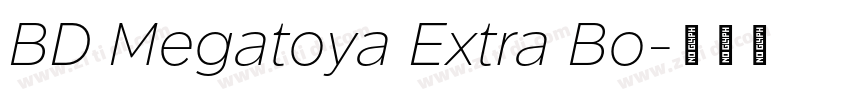 BD Megatoya Extra Bo字体转换
